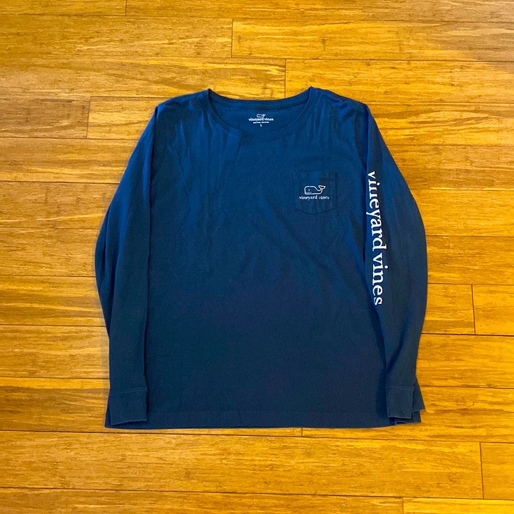 Navy Vineyard Vines Unisex Long Sleeve